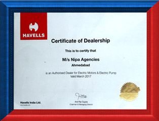 Havells Certificate